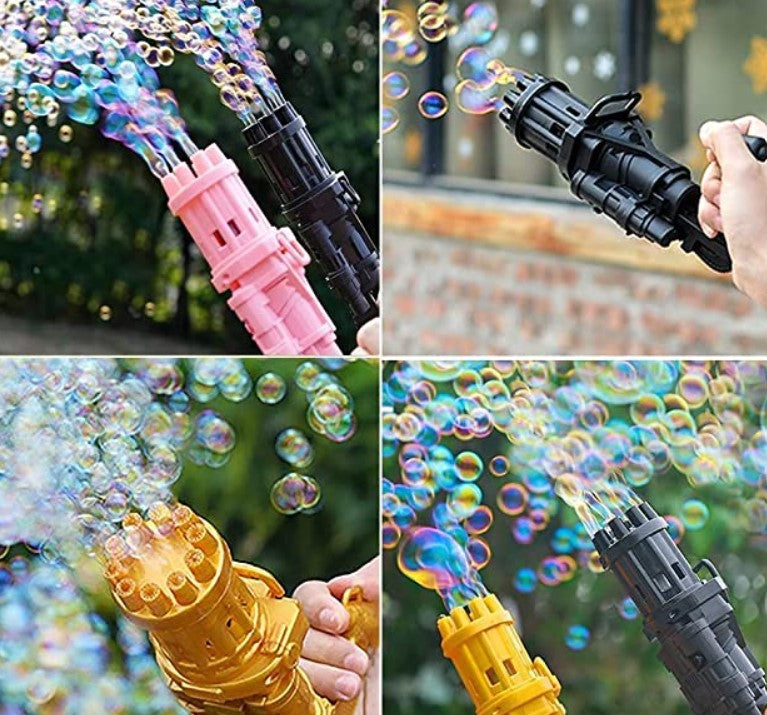 Bubble gun - hunderte von seifenblasen pusten - seifenblasenpistole
