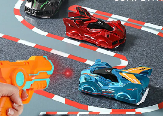 Laser car - mit einem laserstrahl an den wänden fahren - ferngesteuertes auto