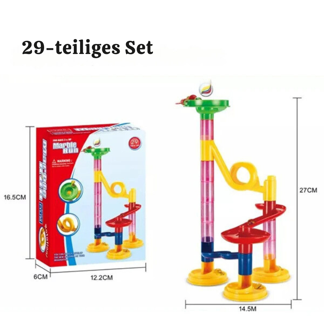 Baustein-kugelbahn-säulen-spielset