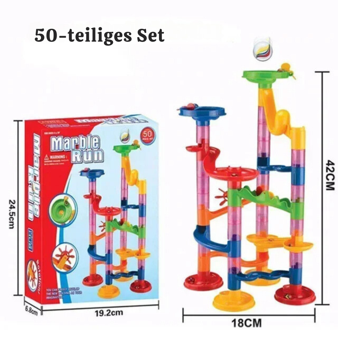 Baustein-kugelbahn-säulen-spielset