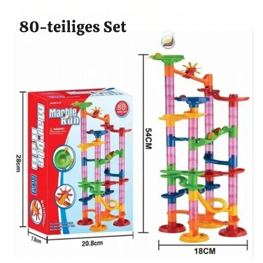 Baustein-kugelbahn-säulen-spielset