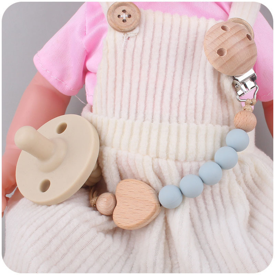 Baby schnuller kette aus holz