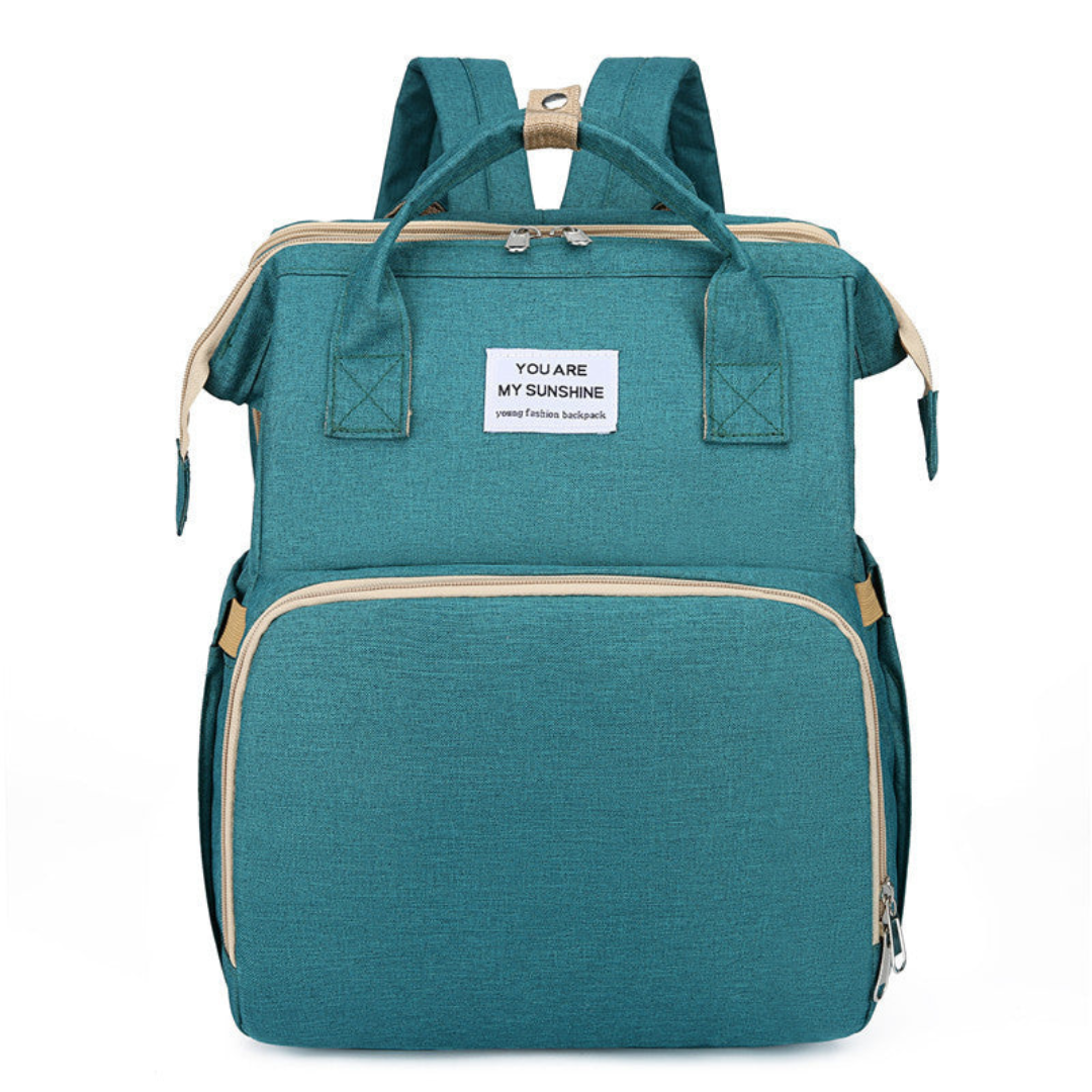 2in1 babyrucksack mit integriertem wickelbett
