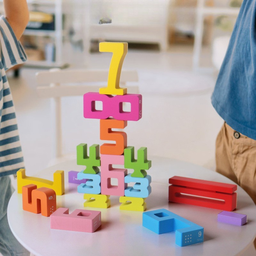 Pädagogische Mathe und Zahlen Lernblöcke