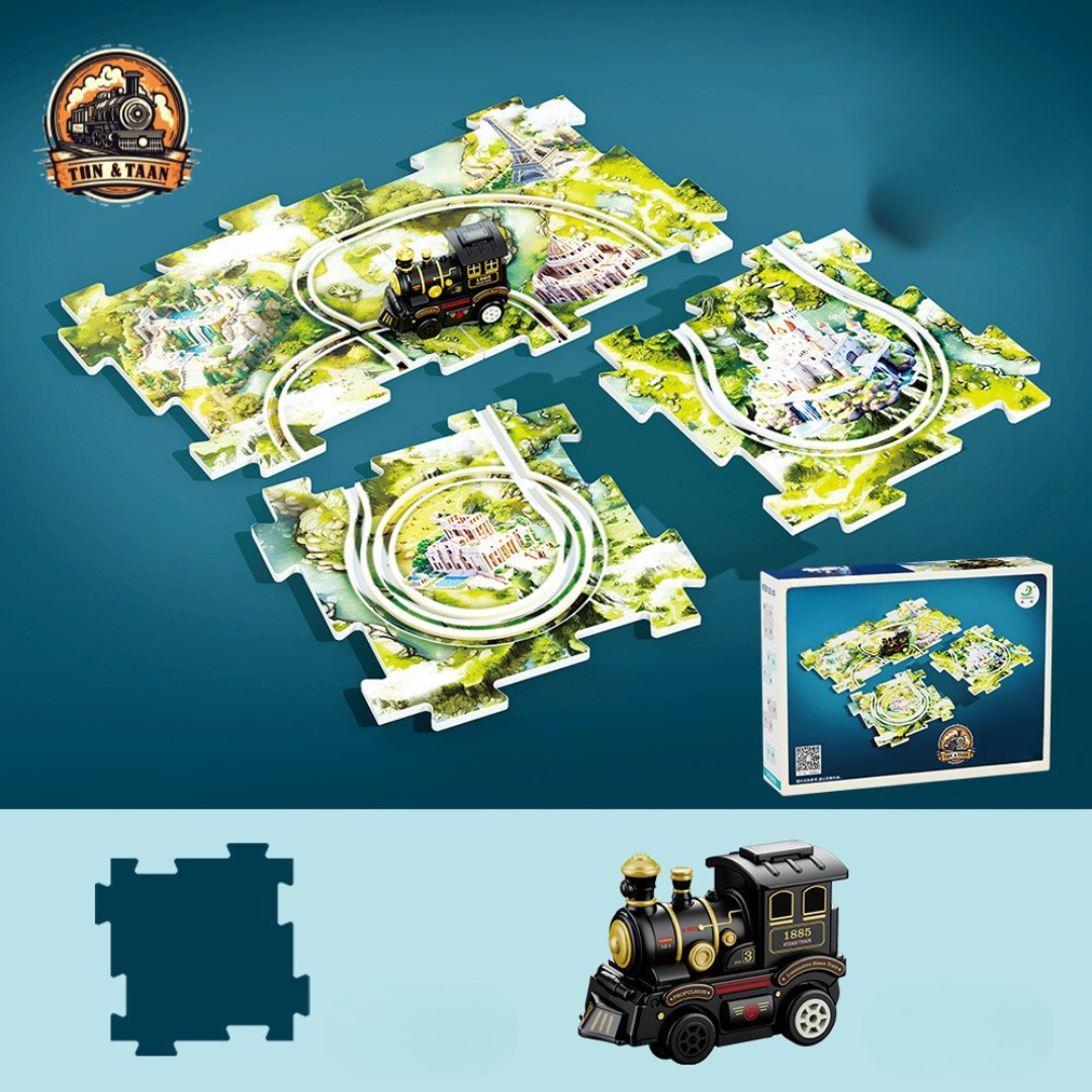 Weihnachtliches puzzle bahn zug spielzeug