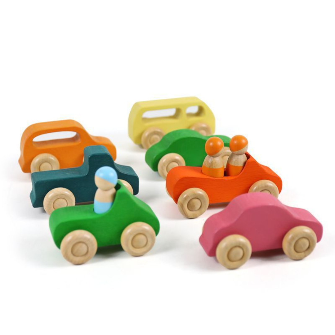 Montessori farben holzbausteine