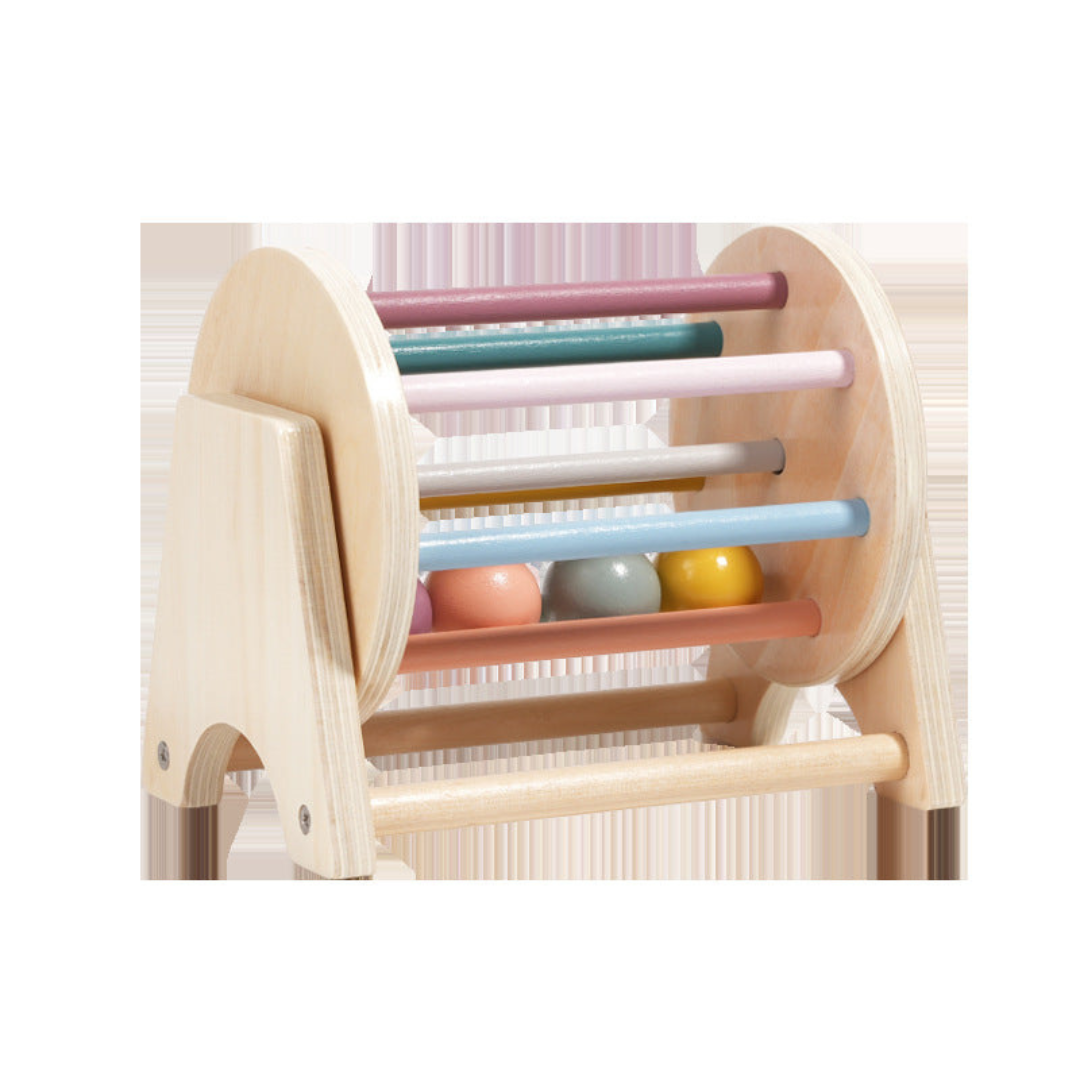 Montessori holz karusell mit bällen für kleinkinder
