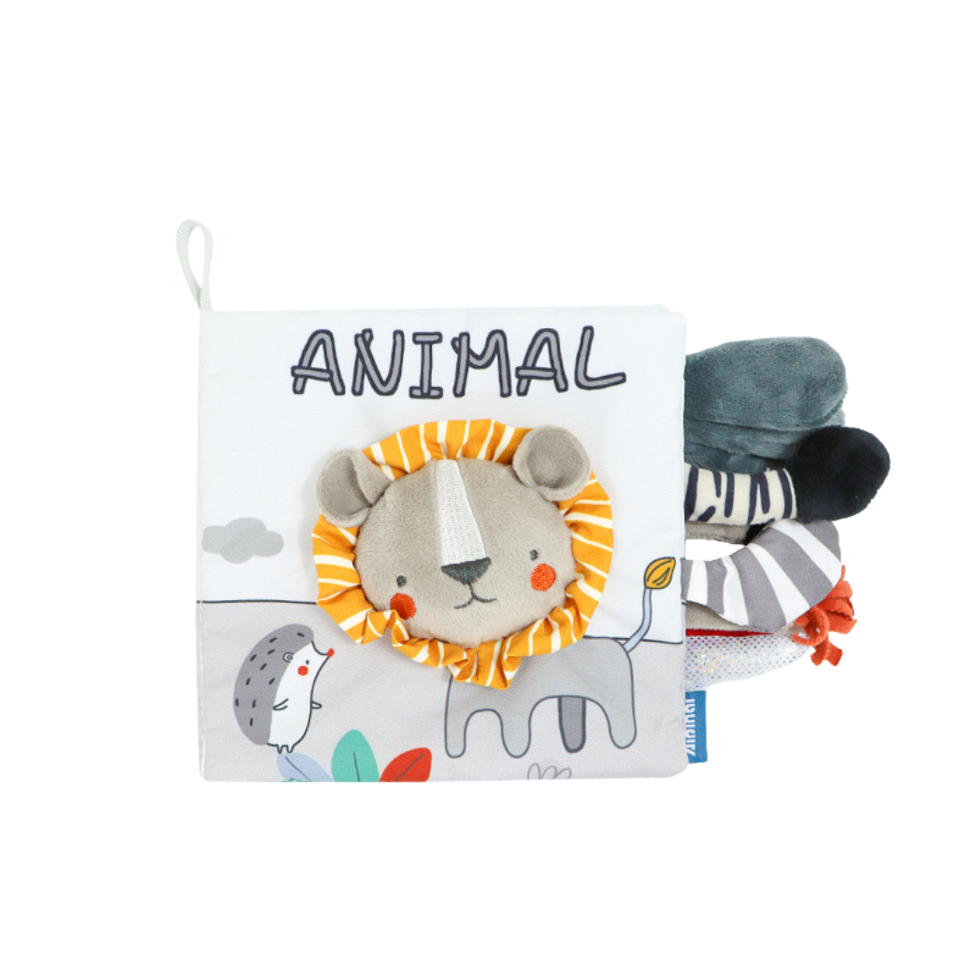 Sensorisches plüschtier spielbuch für kinder