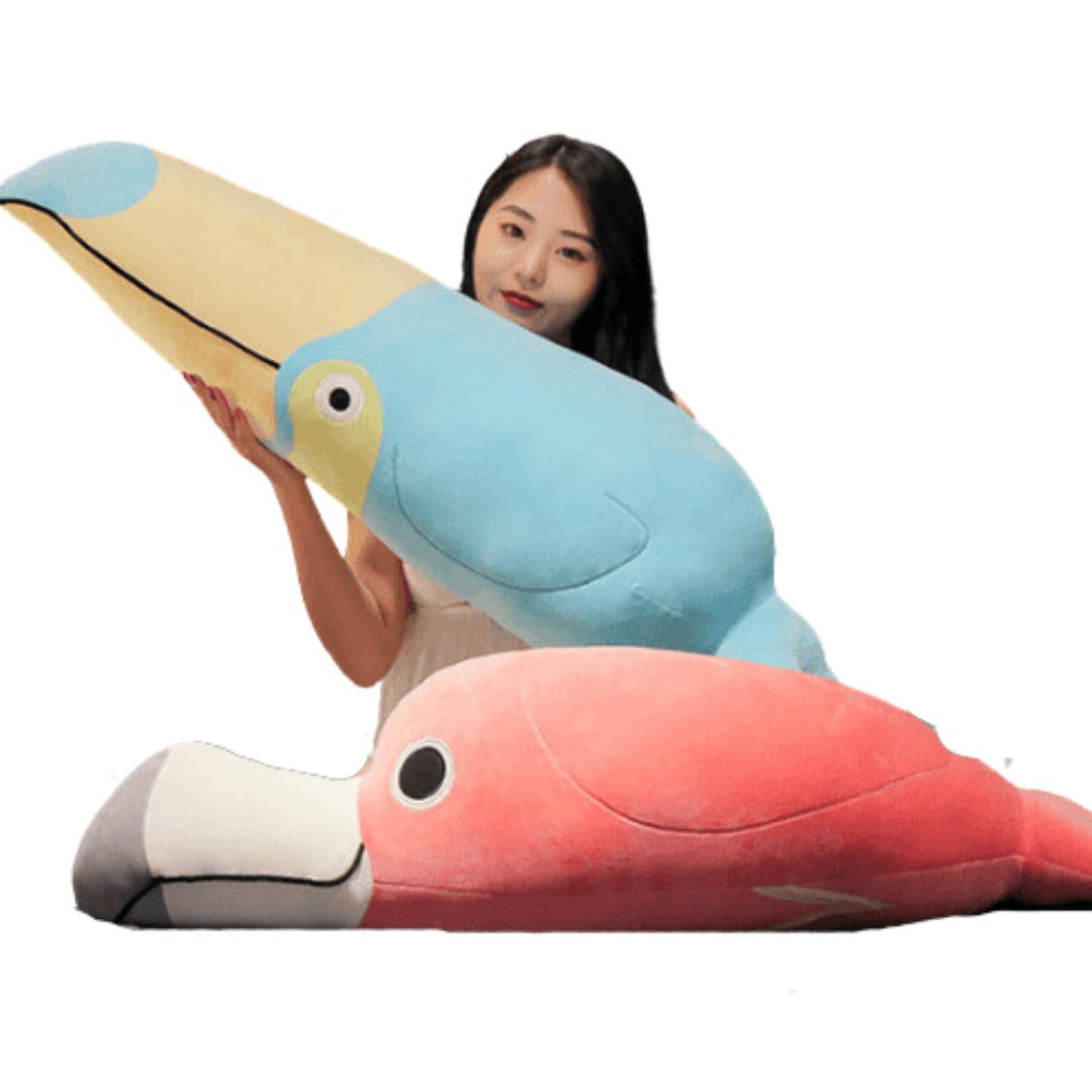 Plüsch Papagei Flamingo Tukan Kissen Spielzeug