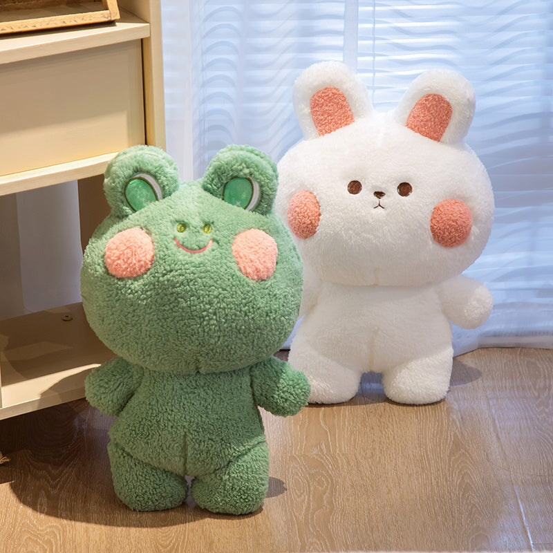 Zauberhafte Kuschelfreunde: Frosch & Hase Plüschis