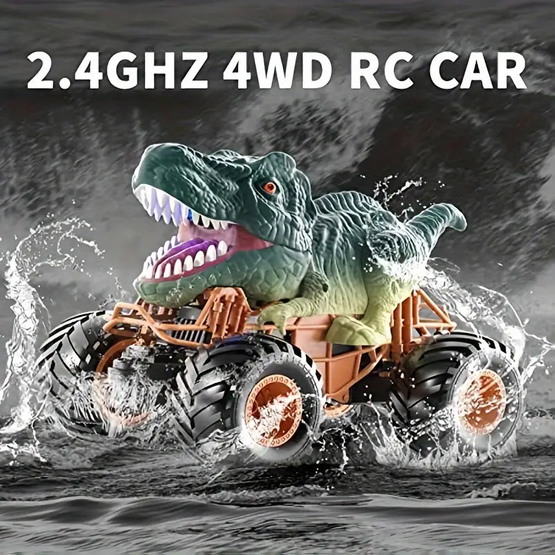 RC Dinosaurierauto - Licht, Sound, Sprühfunktion!