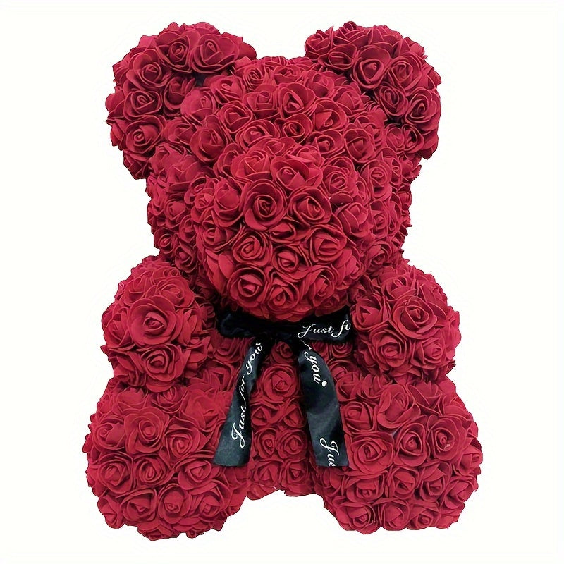 Rosen-Teddy - Elegante Weiß