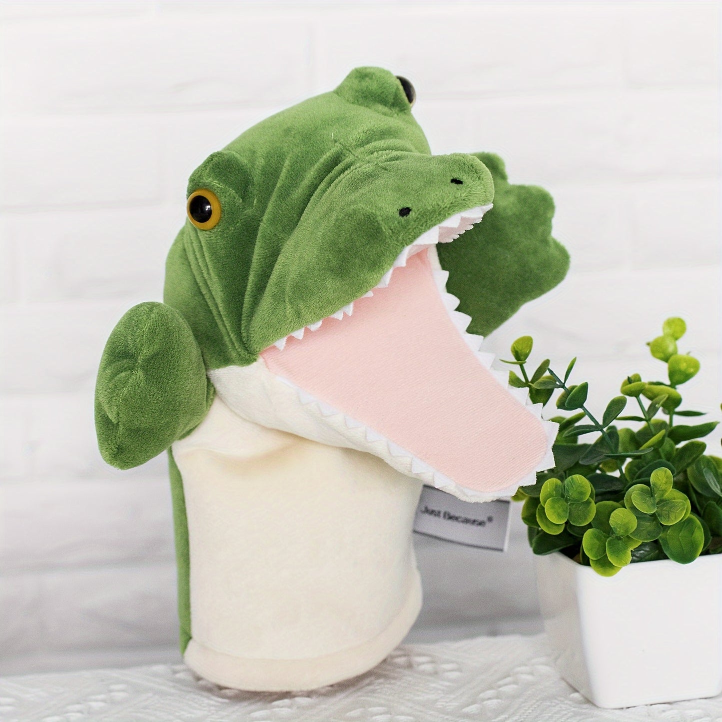 Kuscheltier Krokodil Handpuppe