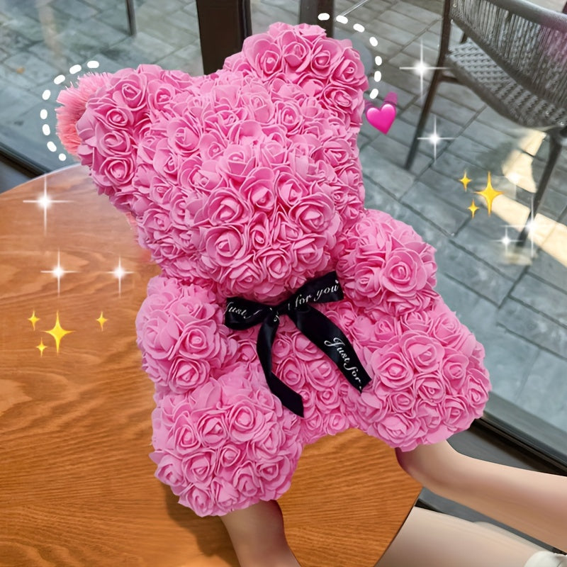 Rosen-Teddy - Elegante Weiß