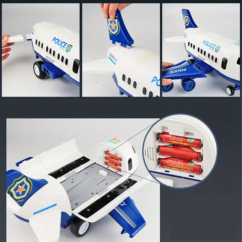 Bezauberndes Flugzeugauto-Spielset