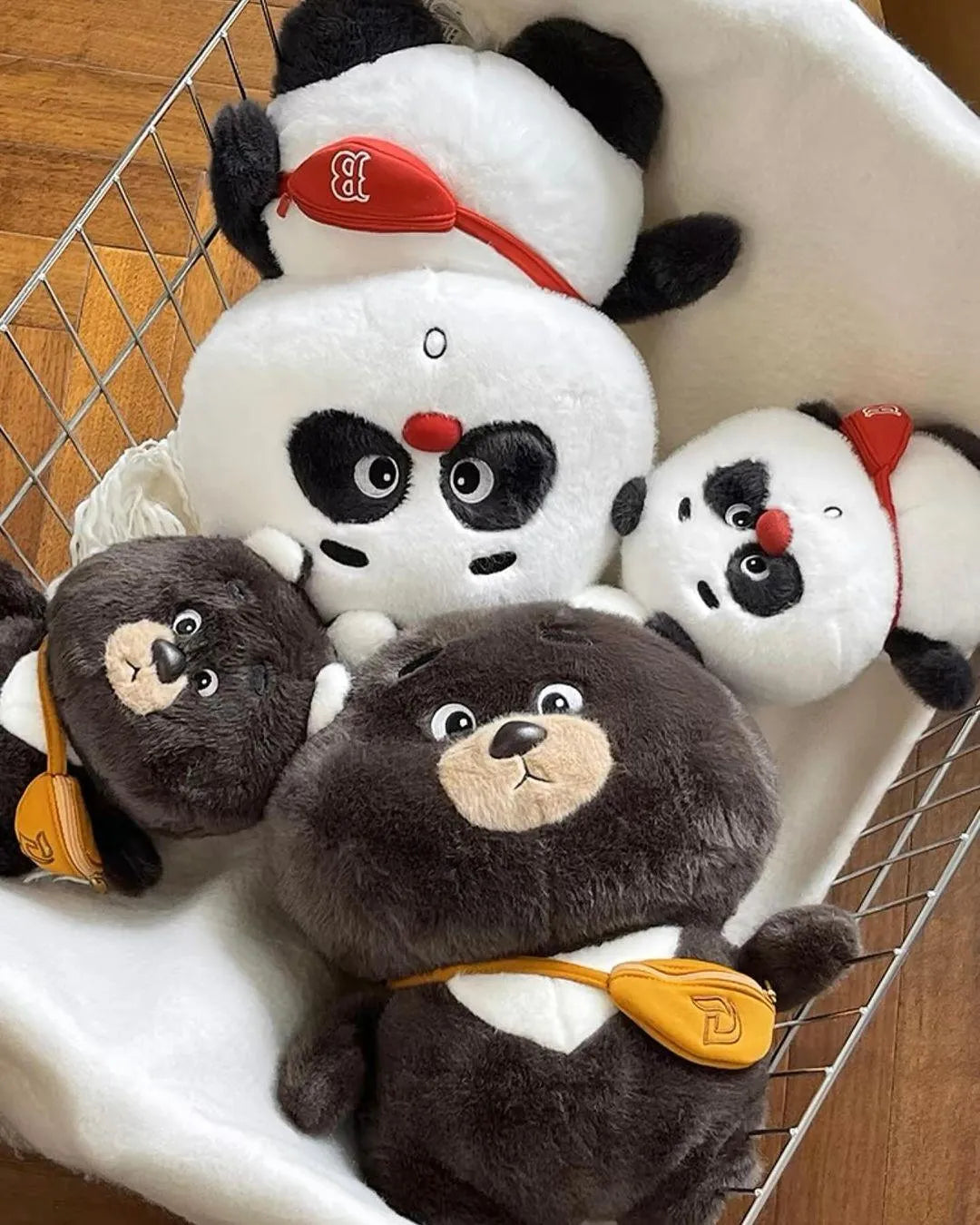 Beutel Panda & Bär Plüschtiere