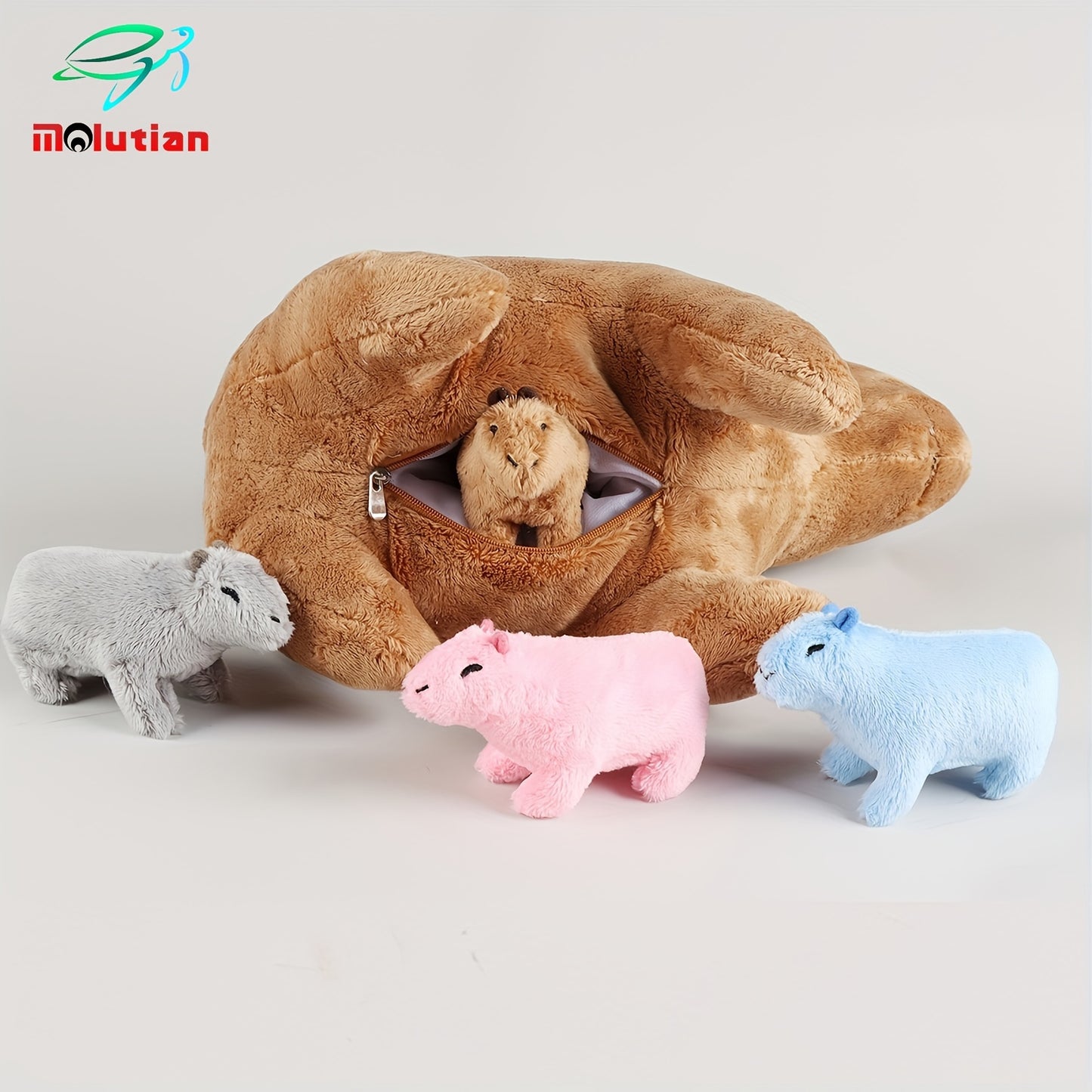Cappy - Plüsch Capybara mit Babyfiguren
