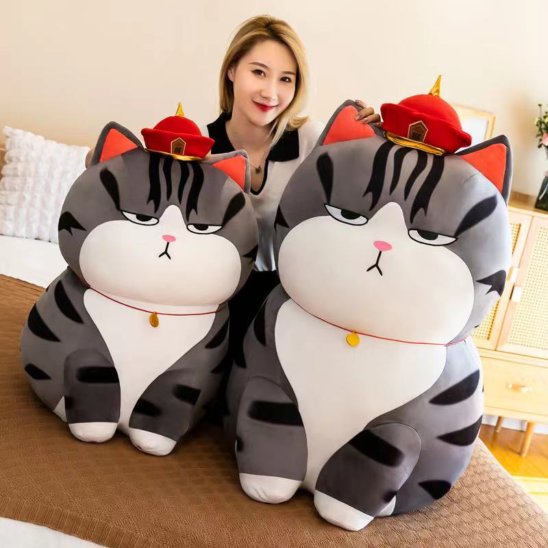 Majestätisches Kuschelkatzen-Monarch Plüschtier
