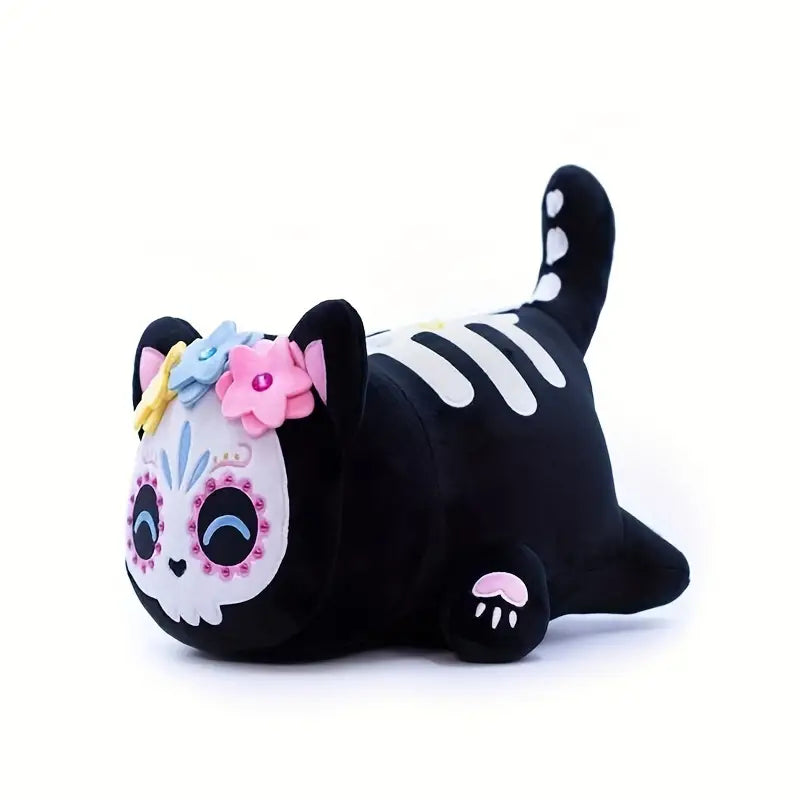 Plüschtier Kuschelkatzenpuppe Totenkopf Kinderpuppe