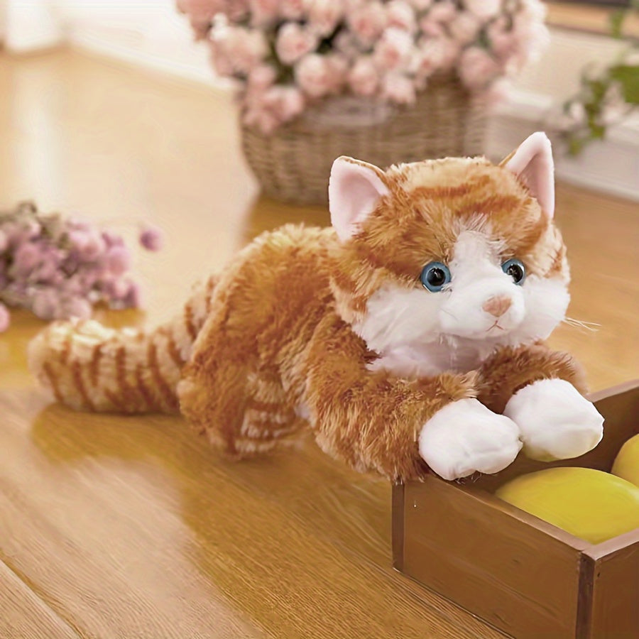 Süße simulierte Katzenpuppe - Plüschspielzeug Kuschelweiches Stofftier