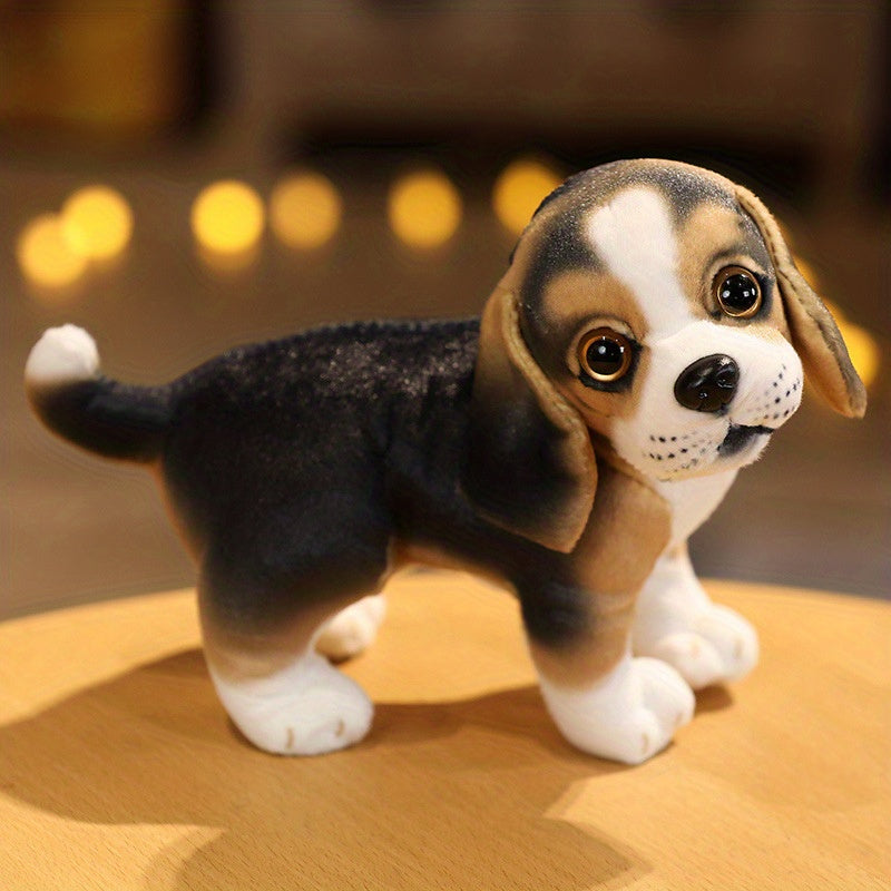 Realistische Hund Plüschfigur