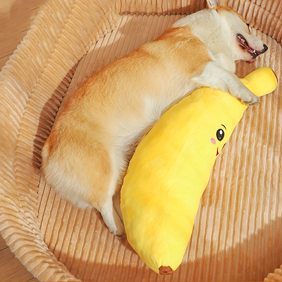 Quitschendes Bananen-Spielzeug für Hunde