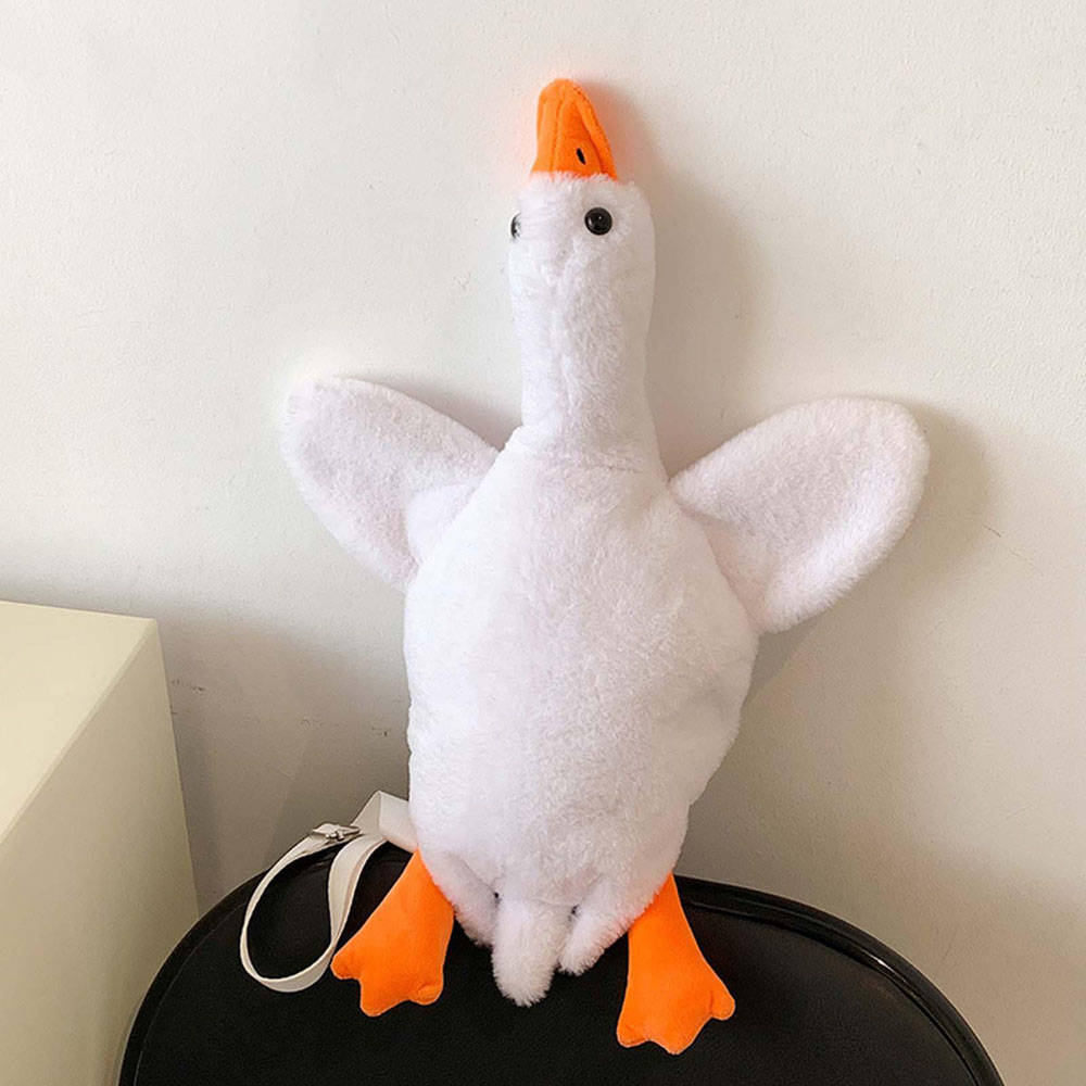 Kuschelige Ente Gans Schultertasche Plüsch