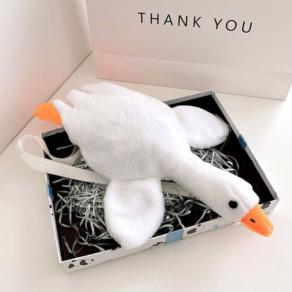 Kuschelige Ente Gans Schultertasche Plüsch
