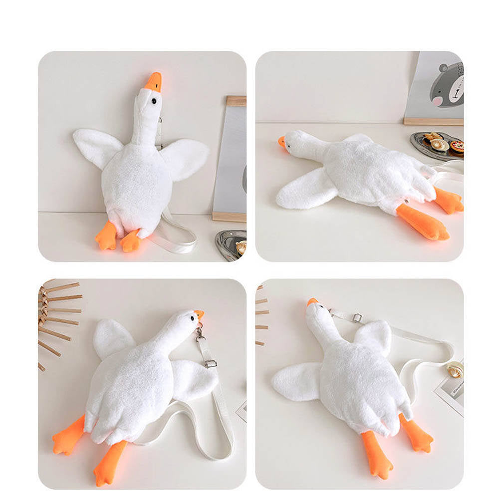 Kuschelige Ente Gans Schultertasche Plüsch