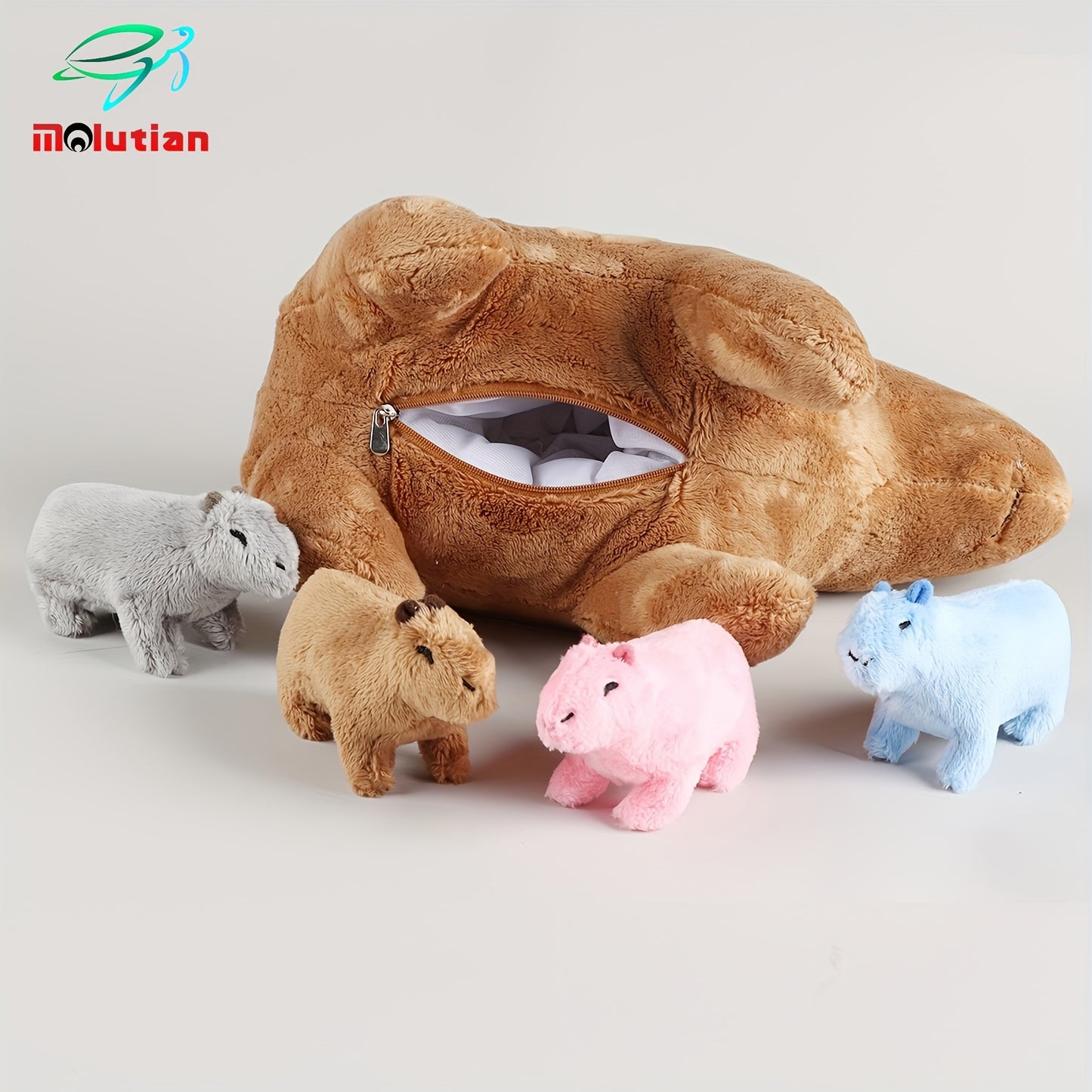 Cappy - Plüsch Capybara mit Babyfiguren