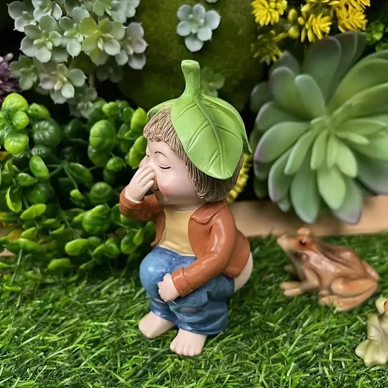 Frecher Lustiger Gartenzwerg - Witzige Gartenfiguren