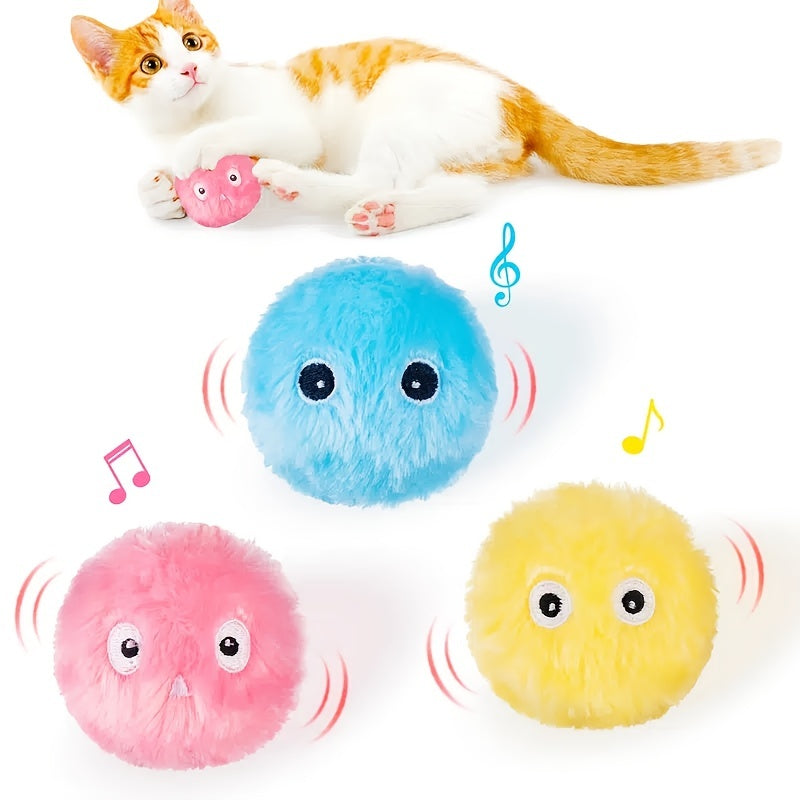 Interaktive Plüschball-Katzenspielzeug