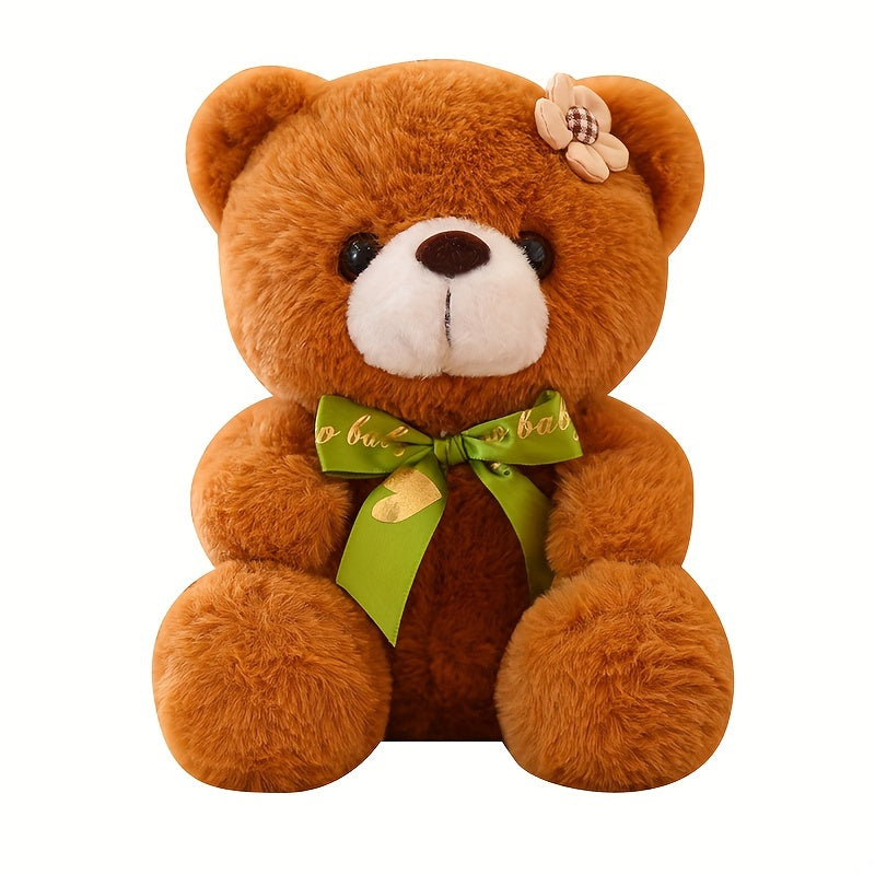 Plüsch-Teddybär mit Blume