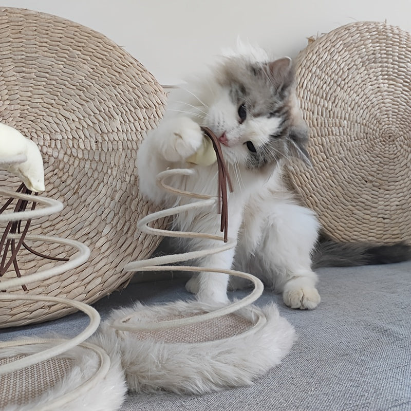 Katzenspielzeug mit Spiralfeder