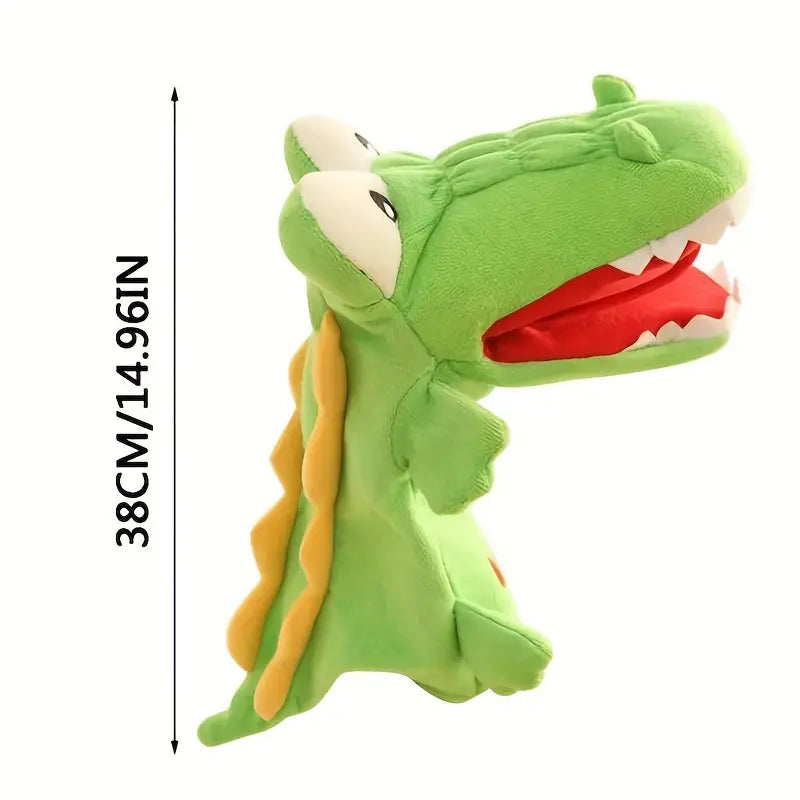 Niedliche Plüsch Handpuppe - Dino-Krokodil-Spiel