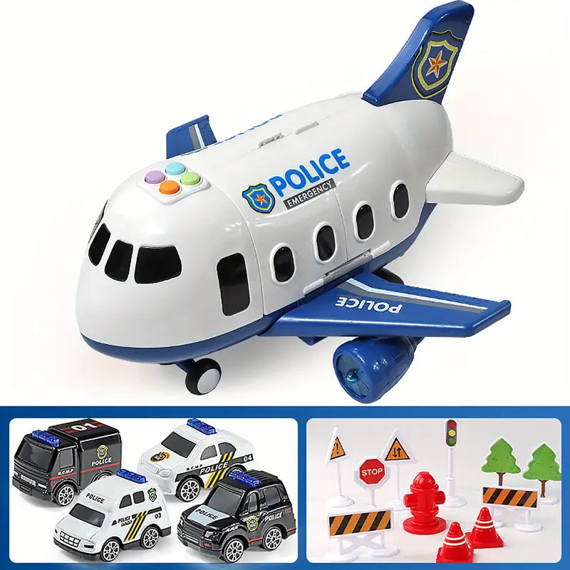 Bezauberndes Flugzeugauto-Spielset