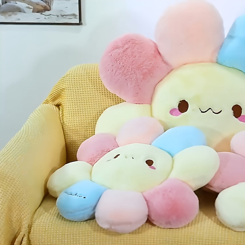 Sonnenblume - Buntes Kuschelkissen