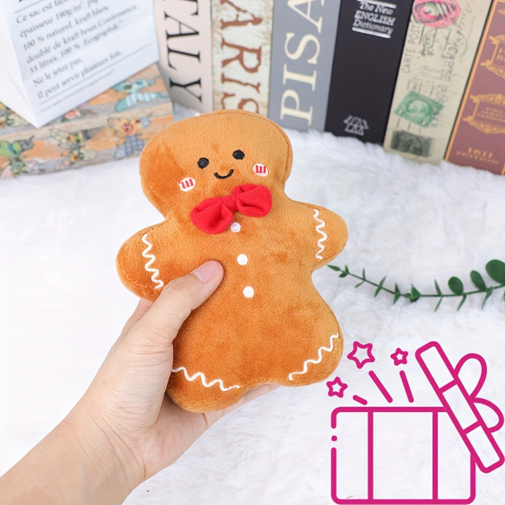 Lebkuchen-Mann Plüschkissen - Perfektes Weihnachtsbaum-Accessoire
