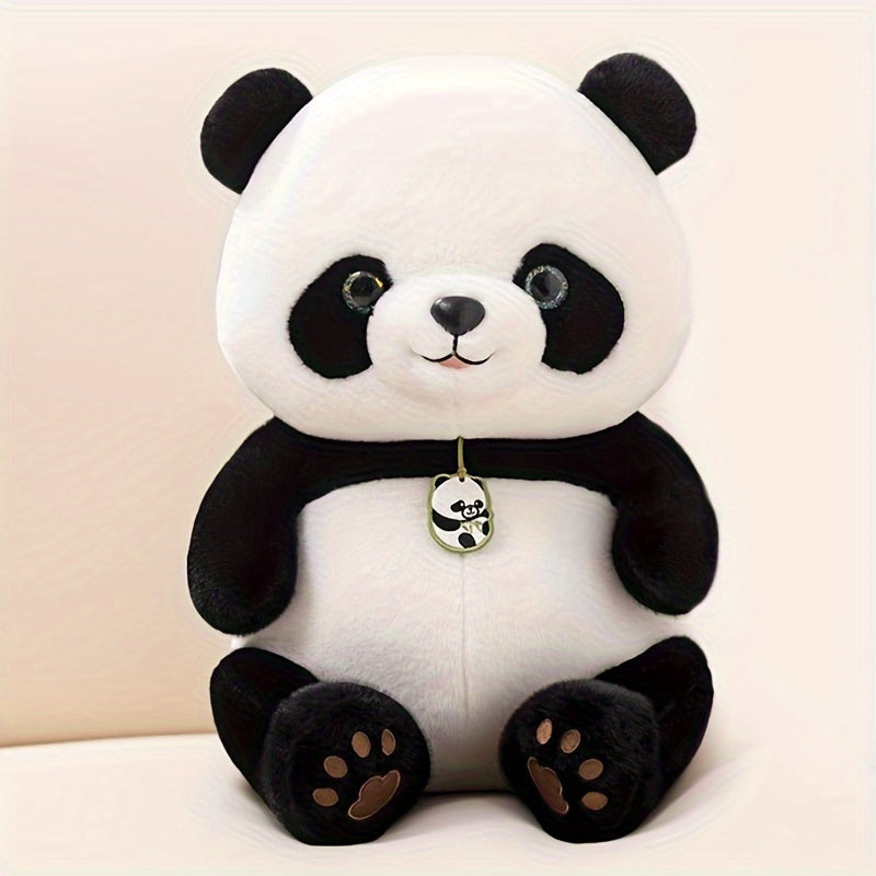 Panda Plüschpuppe - Schwarz-Weiß