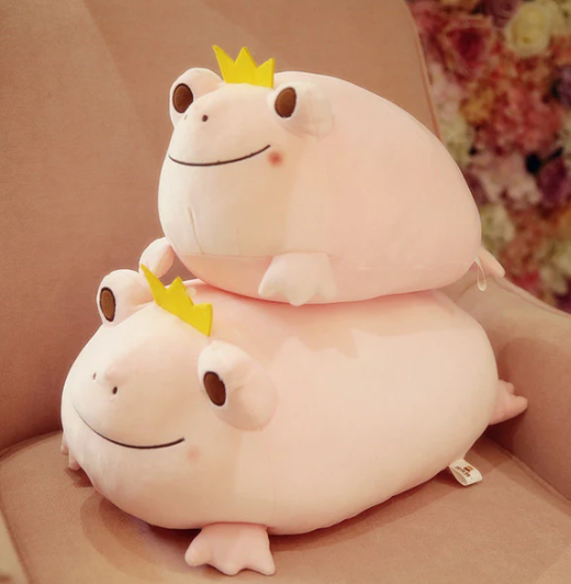 Kawaii kronprinz frosch weicher plüschkumpel