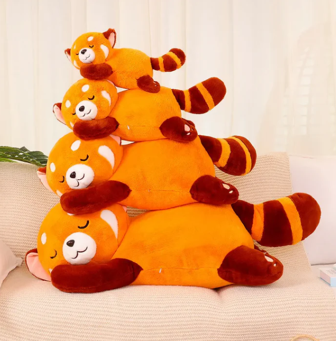 Niedlicher roter panda plüsch