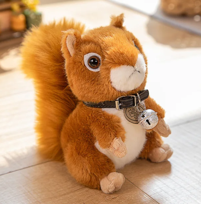 Kuschelweiches eichhörnchen plüschtier nussiger freund