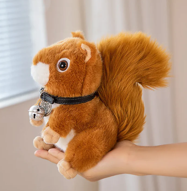 Kuschelweiches eichhörnchen plüschtier nussiger freund