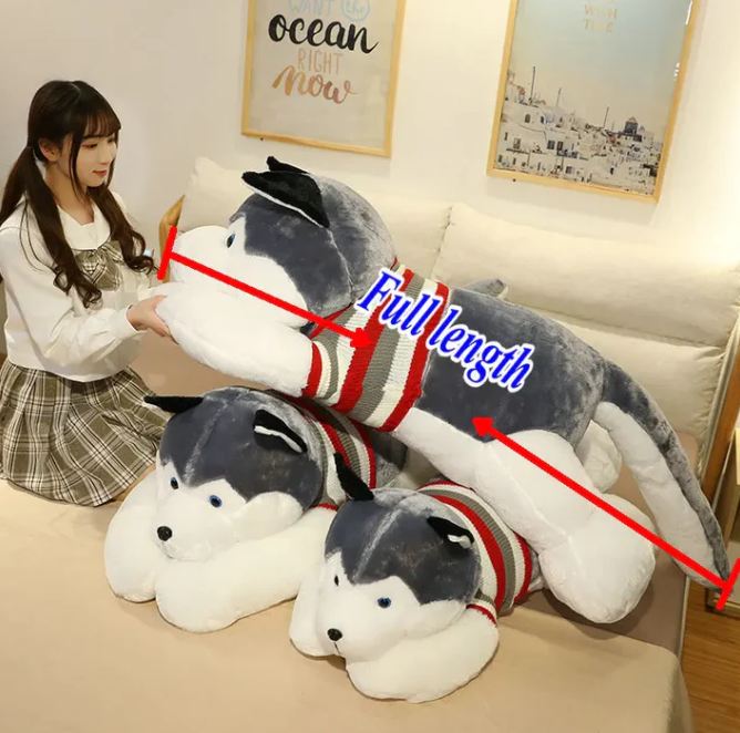 Plüsch Husky - Großer Kuscheltierhund