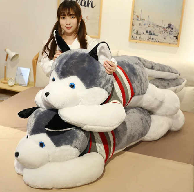 Plüsch Husky - Großer Kuscheltierhund