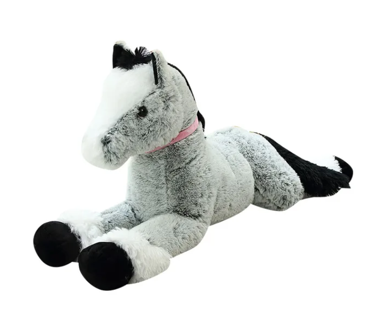 Flauschiges Plüschpferd - Kuscheltier für Kinder