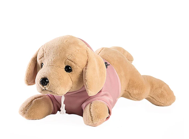 Plüsch-Golden Retriever - Kuscheltier Hund mit Jacke