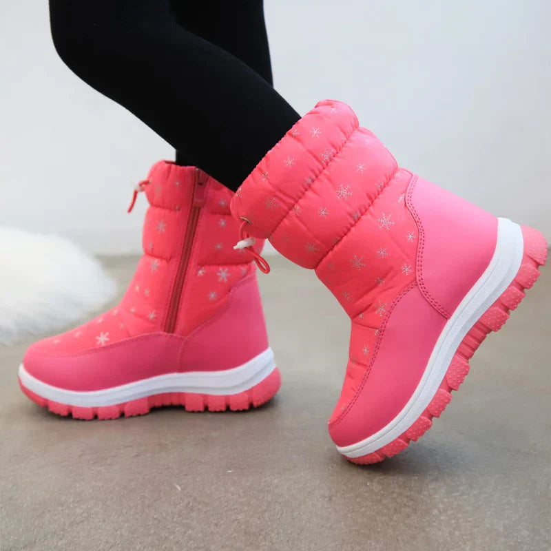 Winter-schneestiefel für mädchen