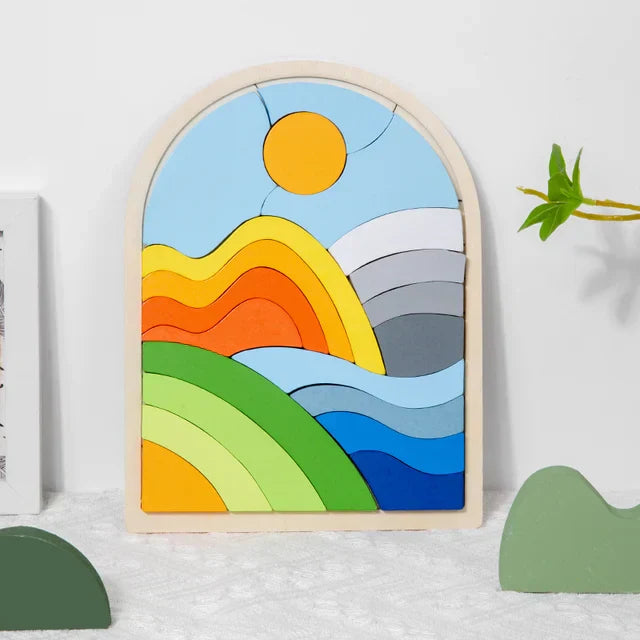 Holz - regenbogenblöcke magie - rätsel-blöcke