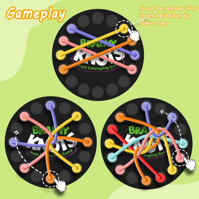 Brainy knots - verdrehte knoten - strategiespiel